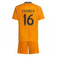 Camiseta Real Madrid Endrick #16 Visitante Equipación para niños 2024-25 manga corta (+ pantalones cortos)